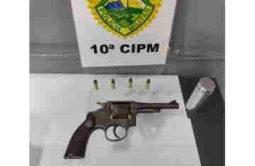 Cantagalo - Homem é detido com arma e munição